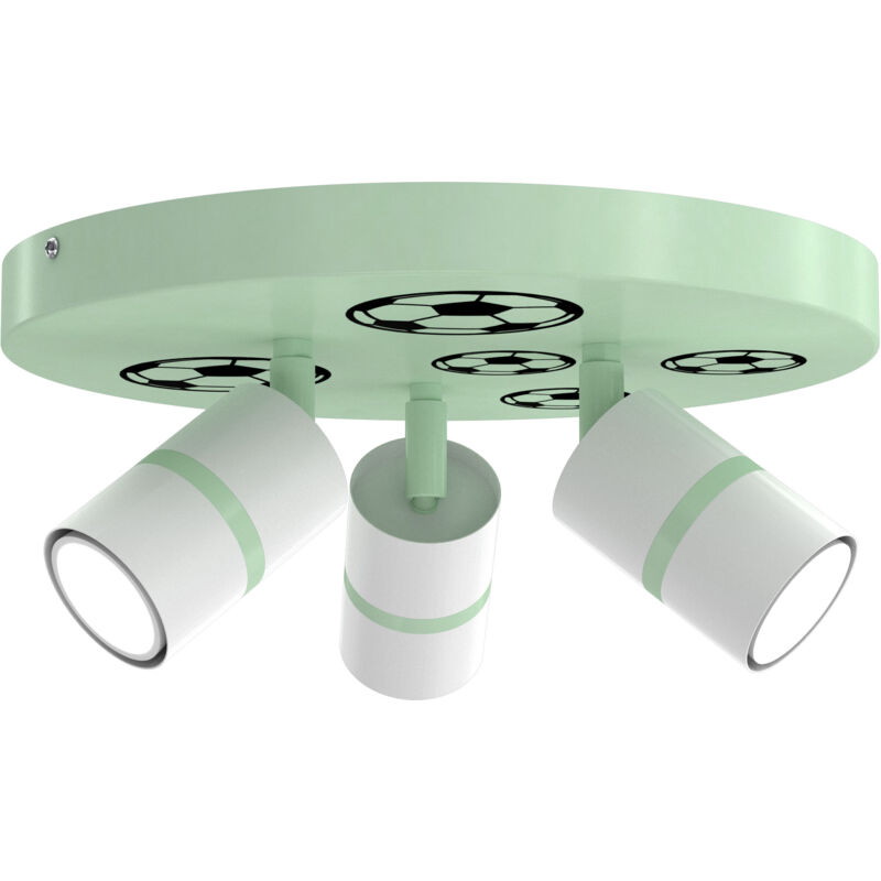 foto del prodotto gratuito. lampada da soffitto a led, orientabile, 3x gu10 ewilight calcio