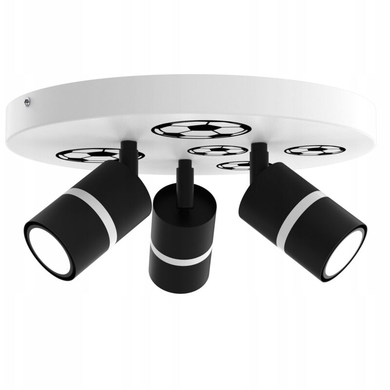 foto del prodotto gratuito. lampada da soffitto a led, orientabile, 3x gu10 ewilight calcio