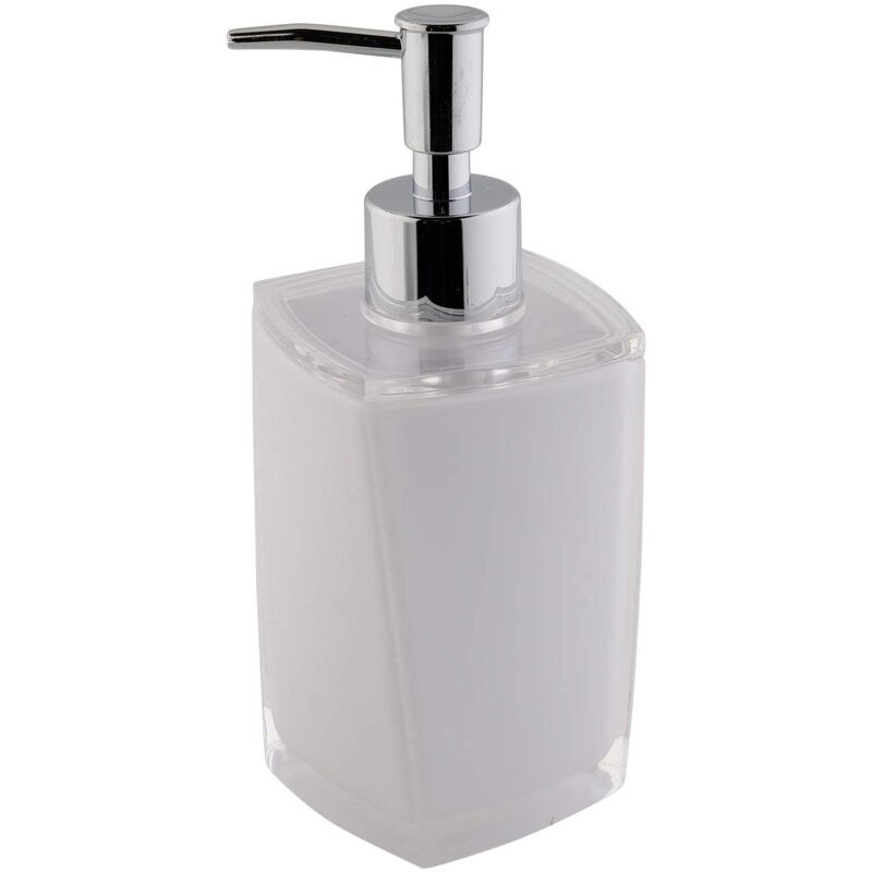 foto del prodotto graz eckig dispenser di sapone, bianco, 7,3 x 17,5 x 7,3 cm axentia