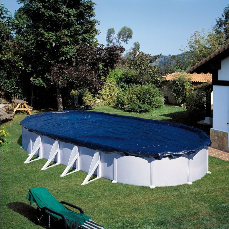 foto del prodotto gre ciprov821 copertura invernale per piscina ovale 810x470 o a forma di otto 710x475 100 g m