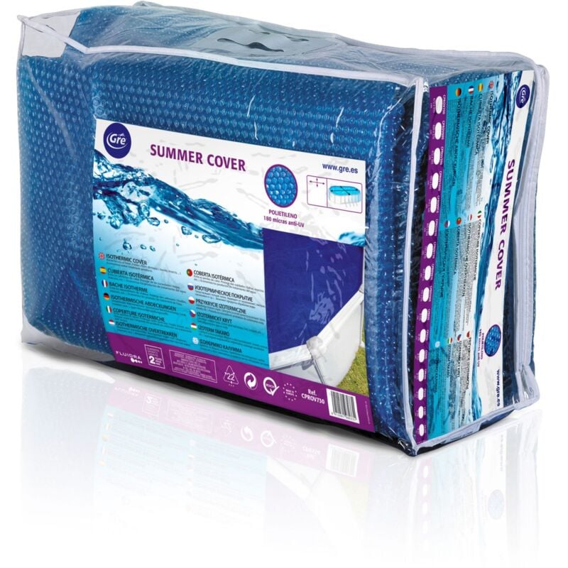 foto del prodotto gre - copertura isotermica piscina ovale 615 x 375 cm