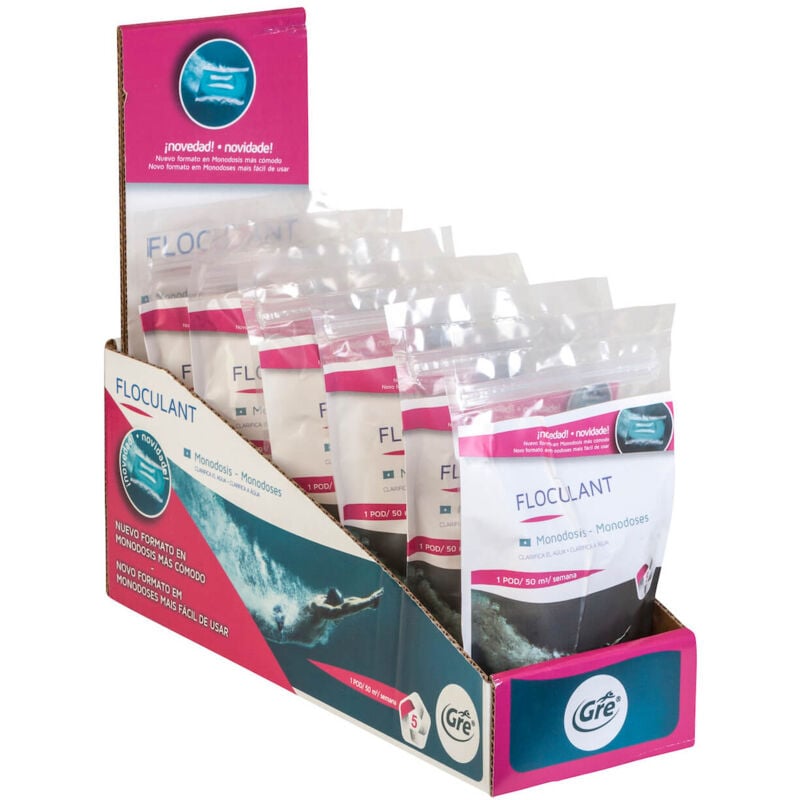 foto del prodotto gre - flocculante monodosi 4x30gr per piscine