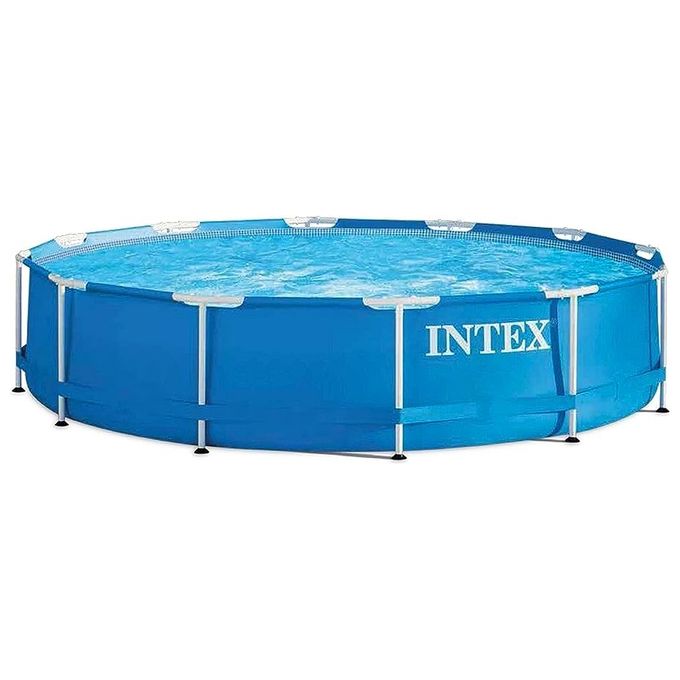 foto del prodotto gre intex 28210np piscina fuori terra metal frame rotonda, 6503 l, acciaio e pvc, blu, 366x76 cm