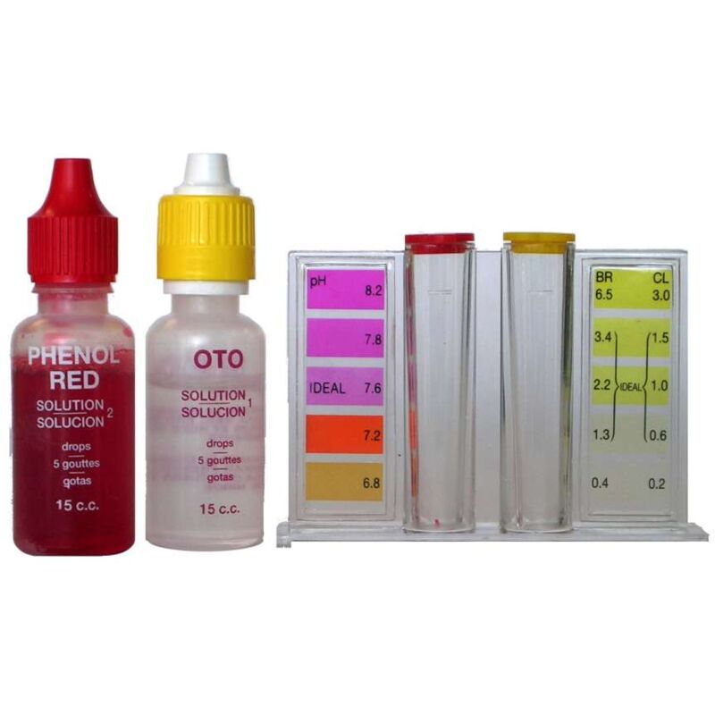 foto del prodotto gre kit test acqua piscina misura cloro, bromo e ph