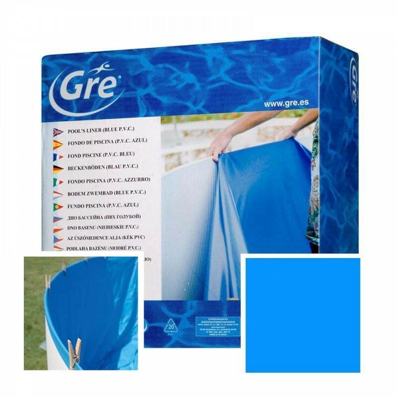 foto del prodotto gre liner 610 cm 375 cm h 120 cm azzurro overlap sp. 40 100