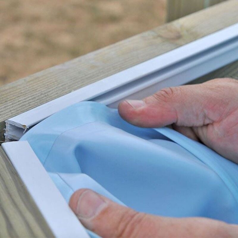 foto del prodotto gre liner azzurro per piscina fuori terra rotonda 412 cm