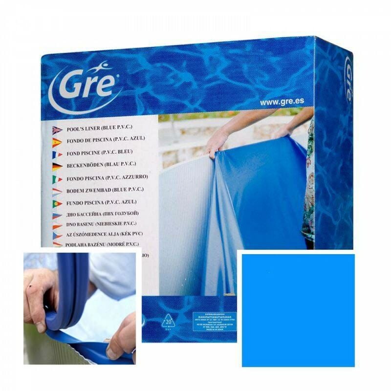 foto del prodotto gre liner diametro 350 cm h 132 cm azzurro colgante sp. 40 100