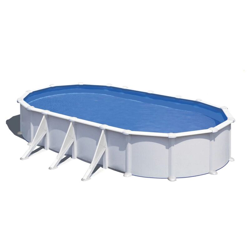 foto del prodotto gre piscina fuori terra ovale 730x375x120 cm fidji con filtro a sabbia, skimmer e scaletta kit730eco
