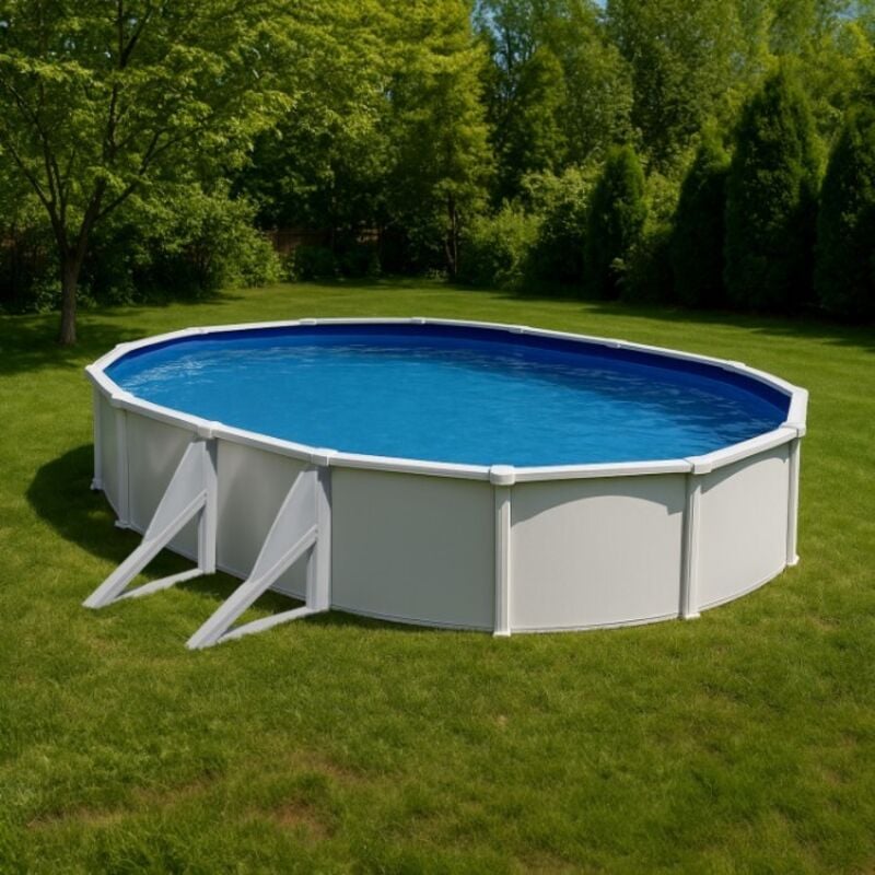 foto del prodotto gre piscina ovale bora bora kitprov503 500x300x120cm con filtro a cartuccia