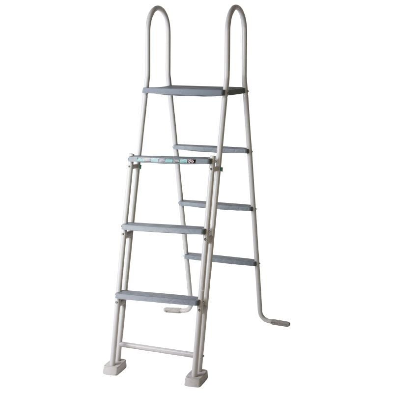 foto del prodotto gre scala di sicurezza con piattaforma per piscine fuori terra 120 132 cm. .