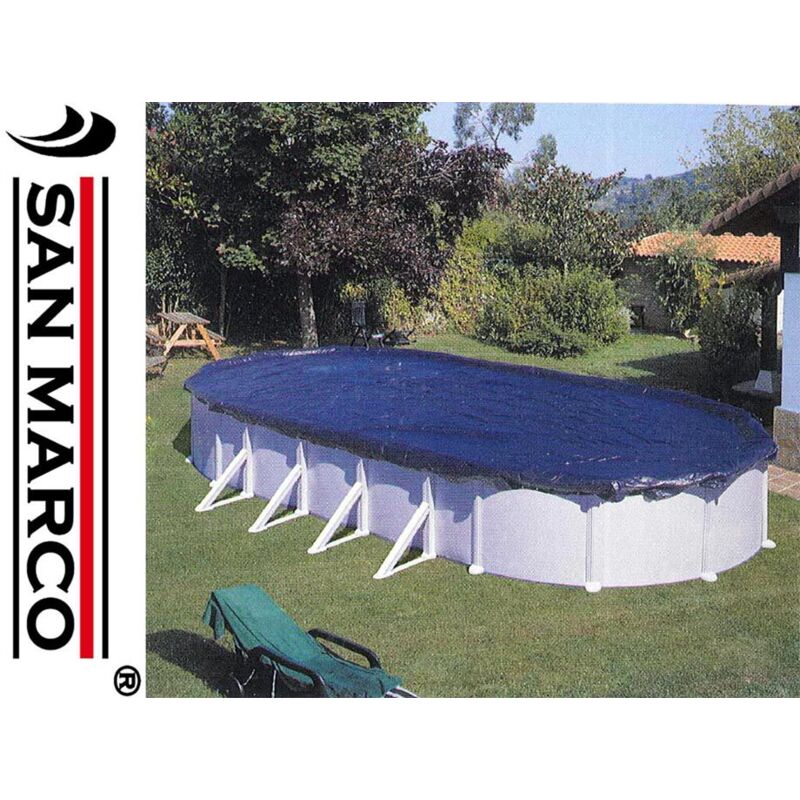 foto del prodotto gre telo copertura invernale piscine ovali 915x470 cm