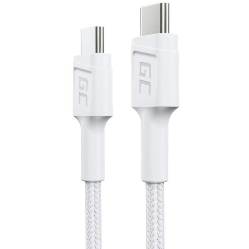 foto del prodotto green cell - powerstream - kabel usb-c - usb-c 30 cm power delivery 60w, qc 3.0 wei