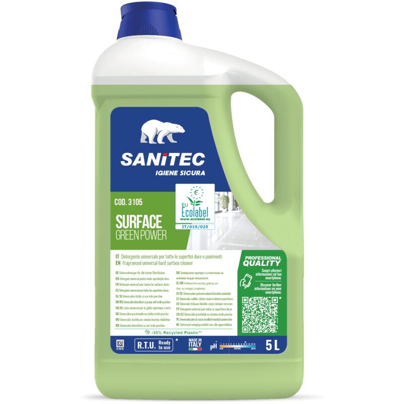 foto del prodotto green power 3105 pavimenti, detergente concentrato, ecologico, 5 kg sanitec
