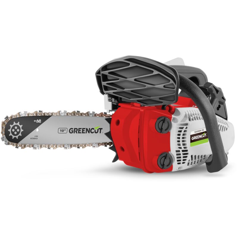 foto del prodotto greencut motoseghe a scoppio 2 tempi 25cc 1.4cv, spada da 10 , 40 denti, manubrio ergonomico, imbracatura a tracolla gs250x 10