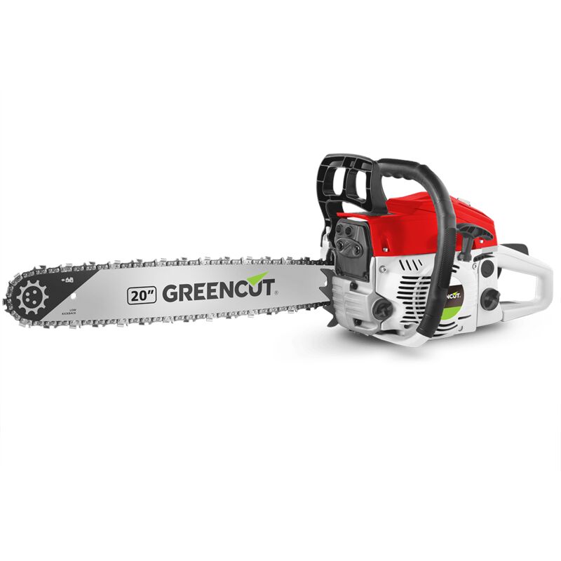 foto del prodotto greencut motoseghe a scoppio 61.2cc 3.6cv, motore a 2 tempi, lama da 20 , taglio 50.8cm, abbattimento e potatura, antivibrazione gs610x