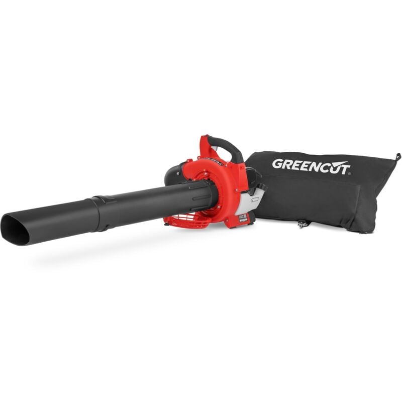 foto del prodotto greencut soffiatore motore a benzina 2 tempi 26cc 1cv, velocit dell aria225km h, 2 in 1, succhiare e soffiare ebv260x