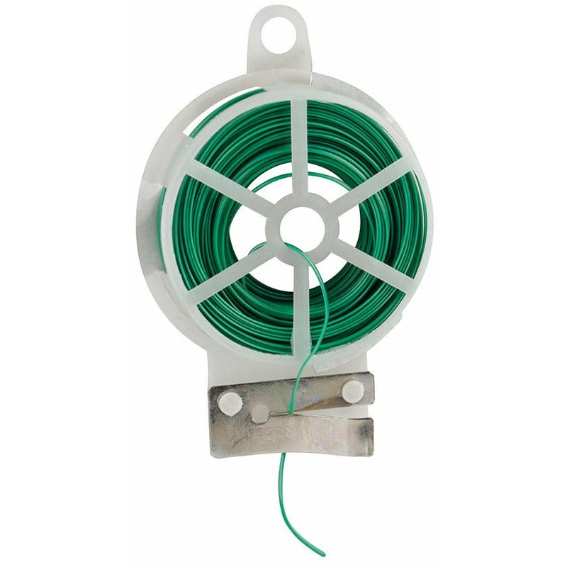 foto del prodotto greengeers 90384 fil di ferro con rivestimento in plastica, con aspo
