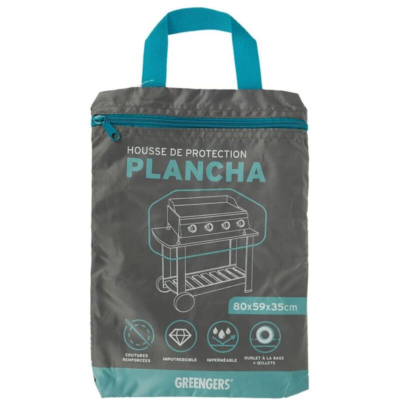 foto del prodotto greengers copri barbecue con rivestimento protettivo per griglia, dimensioni 80 x 59 x 35 cm, impermeabile e resistente ai raggi uv rivestimento