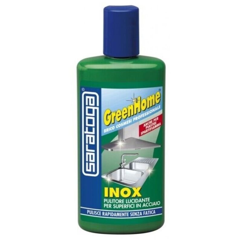 foto del prodotto greenhome inox pulitore lucidante acciaio cucina lavello cappa saratoga 250 ml