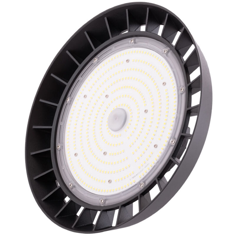 foto del prodotto greenice campana led 150w 30.000lm 6000 k pro lifud 0 10v ip65 100.000h 1916 hvb150wp4 cw 
