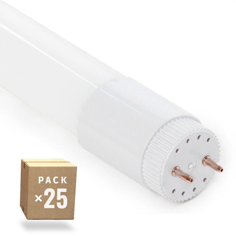 foto del prodotto greenice confezione da 25 tubi led t8 18w 2520lm 6000 k vetro 120cm 40.000h ho lm1063 cw 
