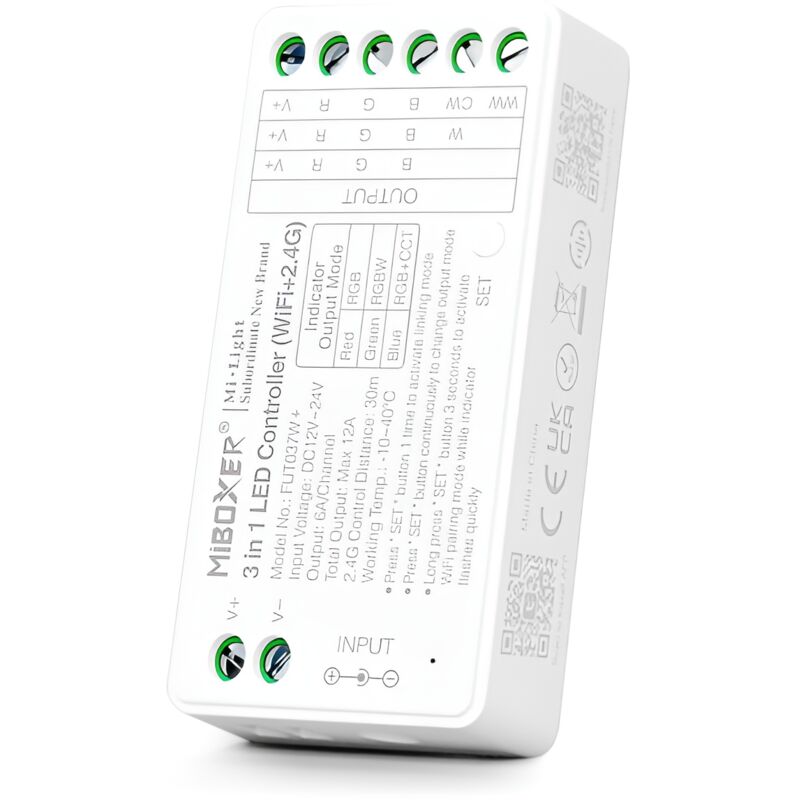 foto del prodotto greenice controller per strisce led 3 in 1 da 2,4 ghz hlp fut037s 