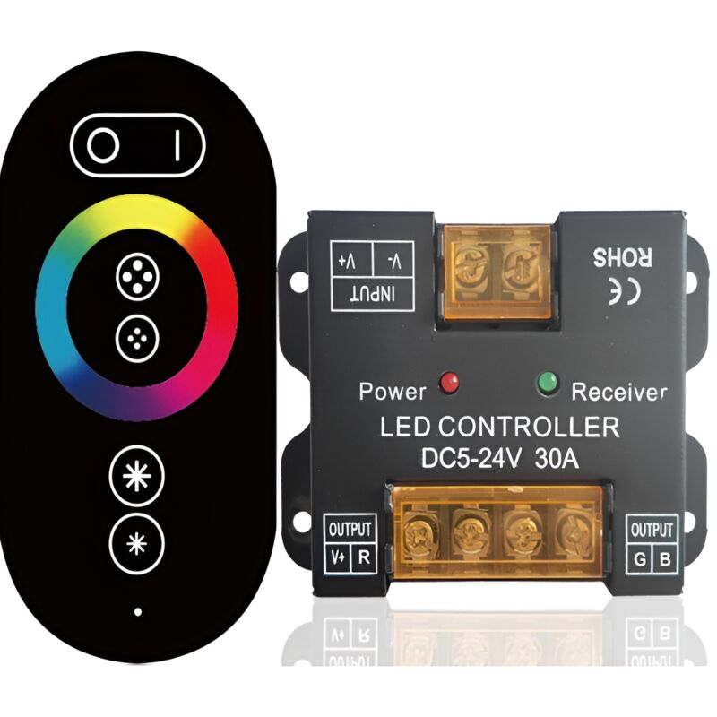 foto del prodotto greenice custodia in metallo per controller led touch rgb rf hlp ys rfxtc 03 
