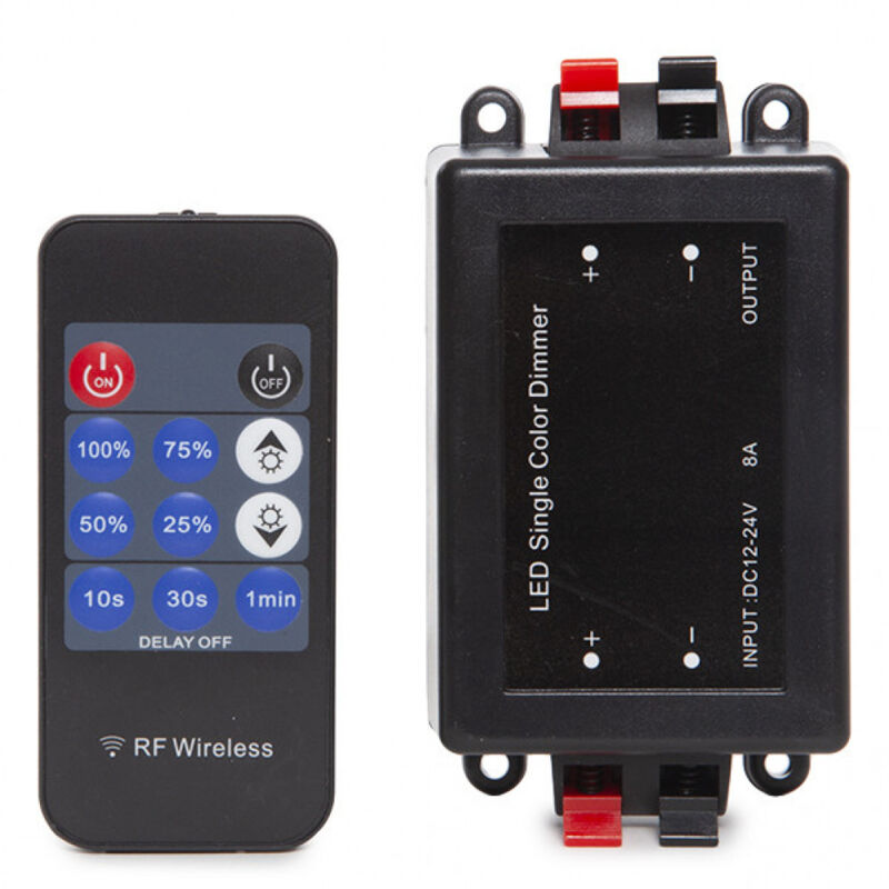 foto del prodotto greenice dimmer striscia led telecomando 12 24vdc 96 192w multifunzione
