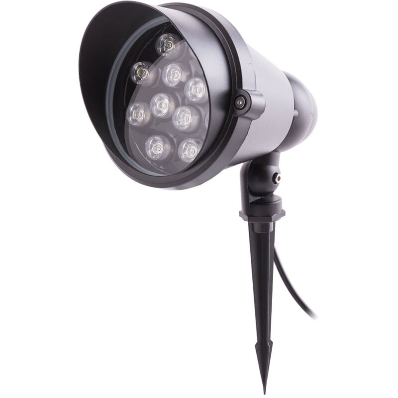 foto del prodotto greenice faretto da giardino a led 12w 1100lm 6000 k 50.000h sl cpd15 12w cw 