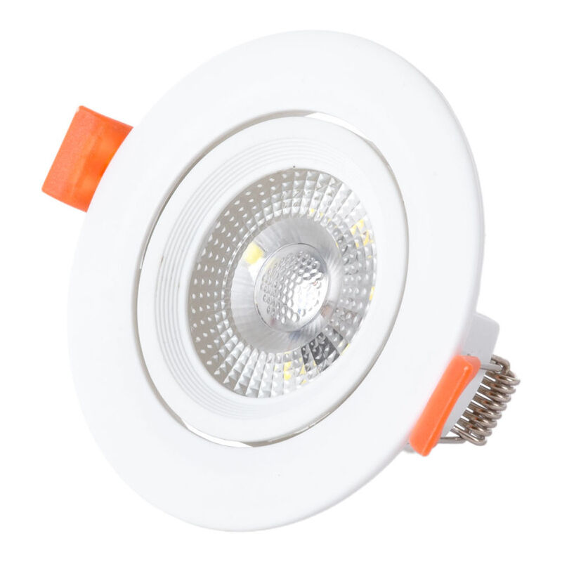 foto del prodotto greenice faretto da incasso circolare a led 7w 562lm 3000 k 38 40.000h ho in dl7w ww 