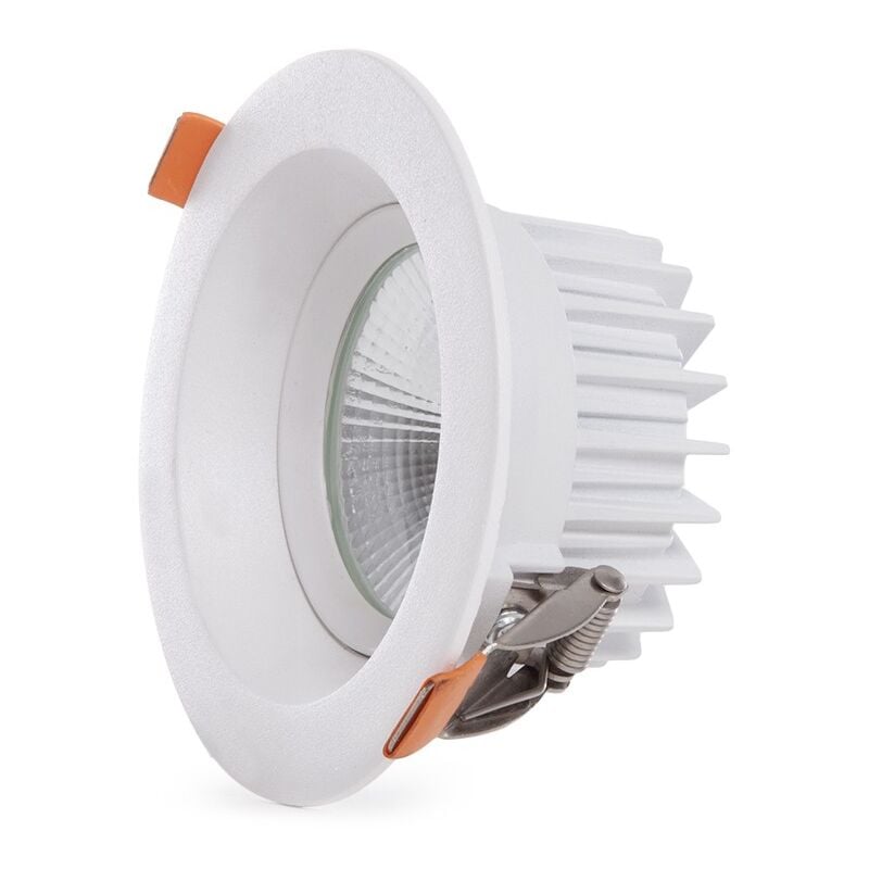 foto del prodotto greenice faretto led circolare da incasso 9w 900lm 6000 k antiriflesso ugr19 40.000h ho dl ad cob 9w cw 