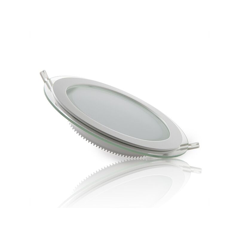 foto del prodotto greenice faretto led da incasso 18w 1404lm 3000 k vetro circolare 200mm 40.000h ho mb01 o 18w ww 