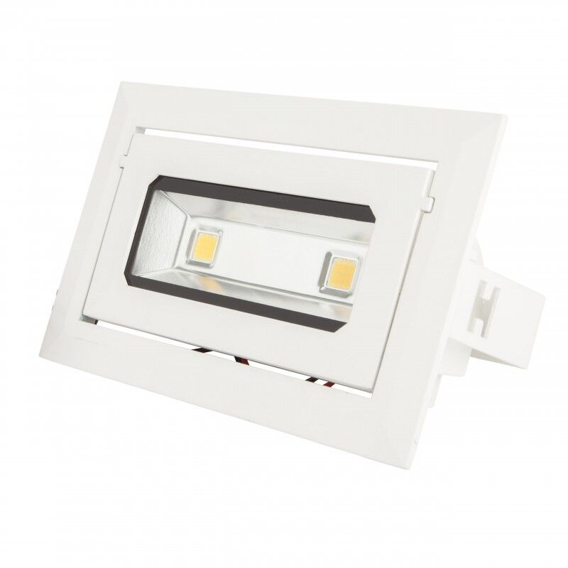 foto del prodotto greenice faretto led da incasso 20w 1685lm 3000 k rettangolare inclinabile 40.000h ho drectbas 20w ww 