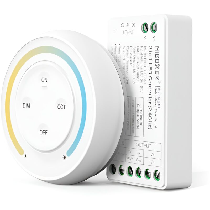 foto del prodotto greenice kit controller led 2 in 1 da 2,4 ghz hlp fut035sa 