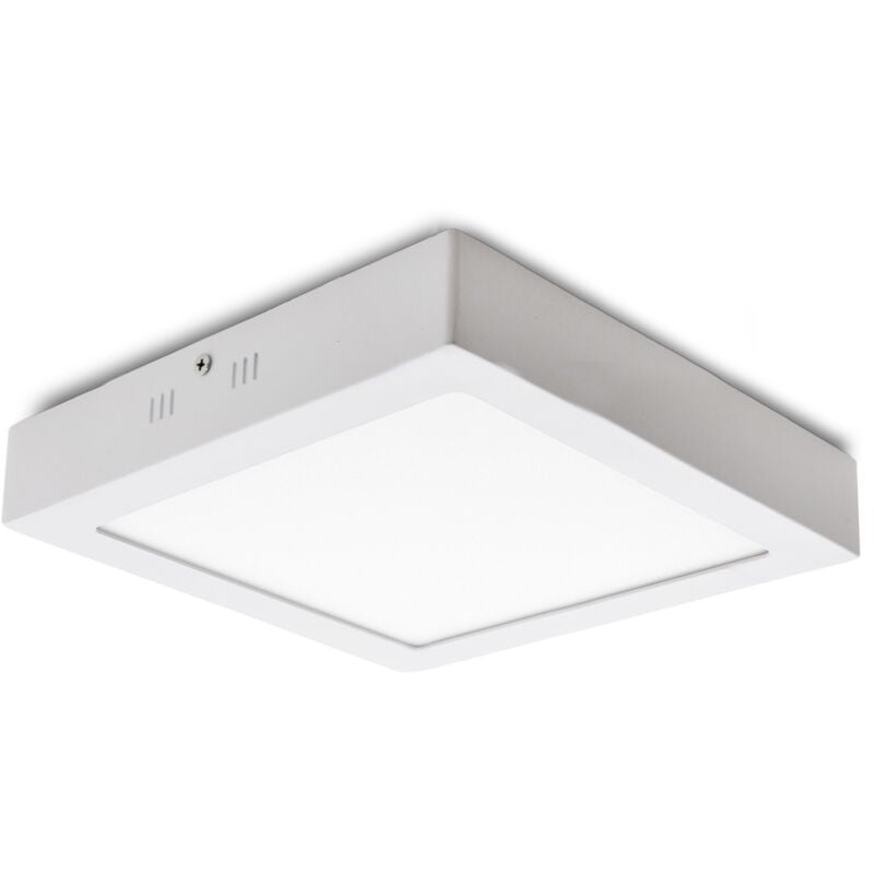 foto del prodotto greenice plafoniera led 12w 1200lm 6000 k quadrata 40.000h ho mzmd02 12w cw 