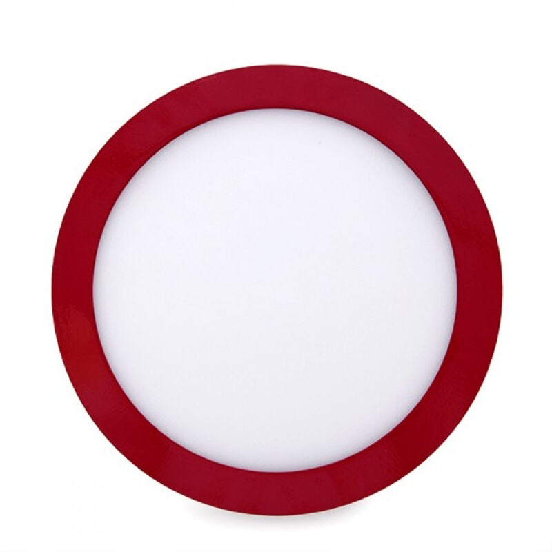 foto del prodotto greenice plafoniera led 18w 1800lm 4200 k circolare rosso 40.000h ho jm18wr rw 