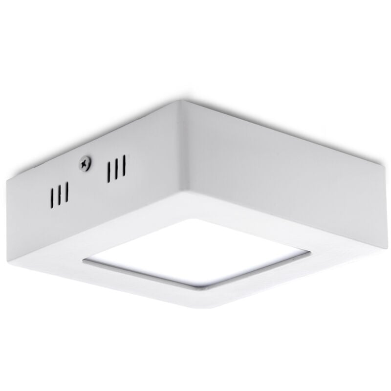 foto del prodotto greenice plafoniera led 6w 600lm 4200 k quadrata 40.000h gr mzmd02 6w w 