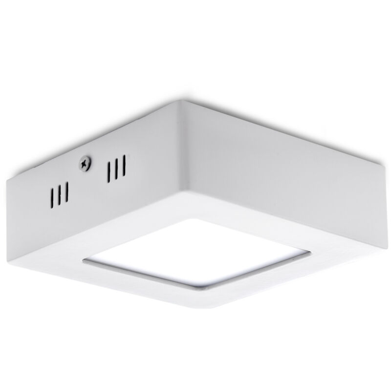 foto del prodotto greenice plafoniera led 6w 600lm 6000 k quadrata 40.000h gr mzmd02 6w cw 