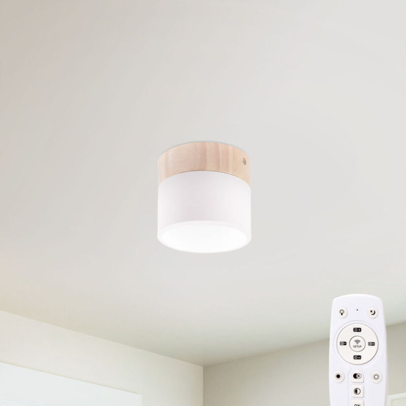 foto del prodotto greenice plafoniera led 9w 852lm telecomando intensit cct 10.000h ho cct dl9w 