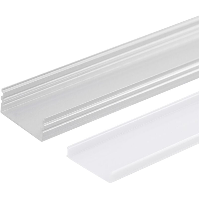 foto del prodotto greenice profilo alluminio per striscia led doppio diffusore latteo x 2m