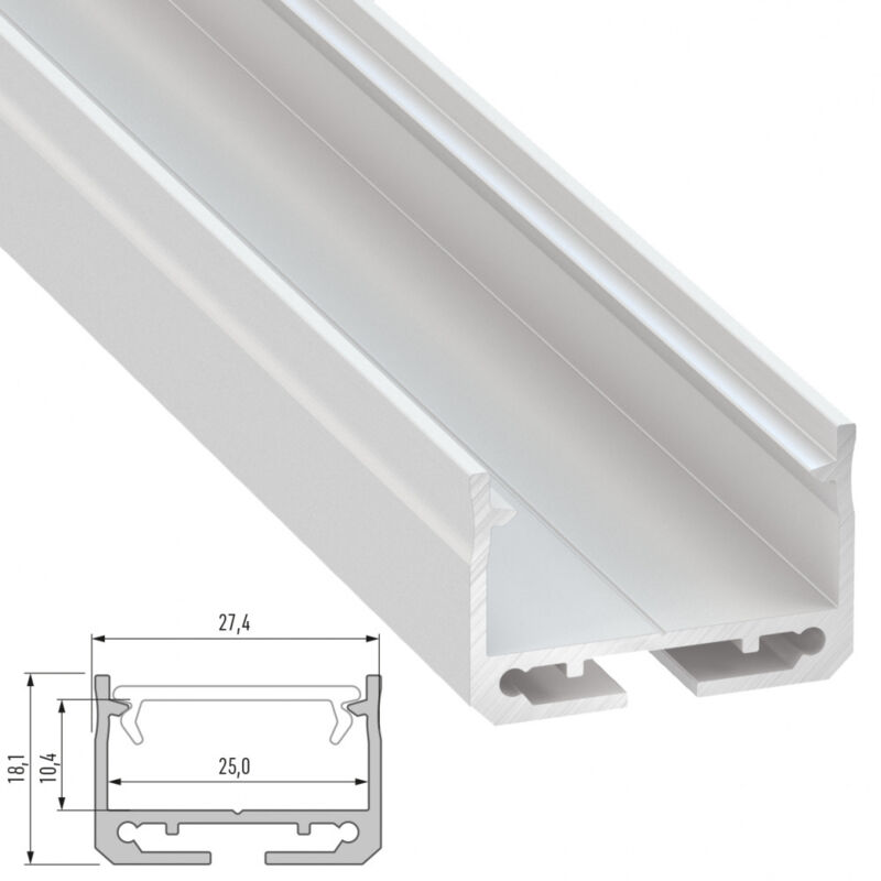 foto del prodotto greenice profilo alluminio tipo sileda 2,02m