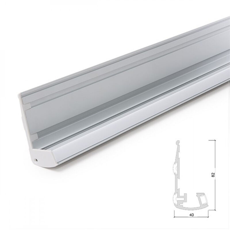 foto del prodotto greenice profilo illuminazione le scale gomme antiscivolo diffusore latteo x 1m