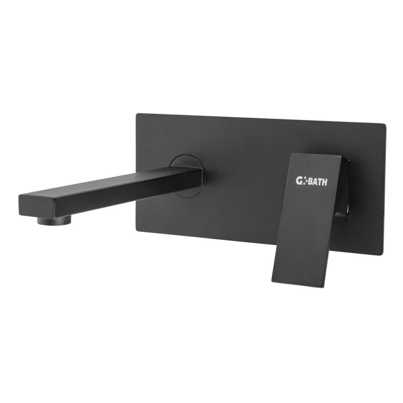 foto del prodotto greenice rubinetto per vasca in ottone zinco, nero, acqua calda fredda, maniglia singola qli fa 4302 