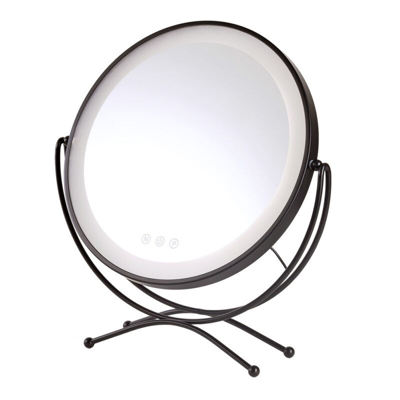 foto del prodotto greenice specchio per il trucco illuminato led 4200 k 48x43cm nero 40.000h sun krs 430a b 