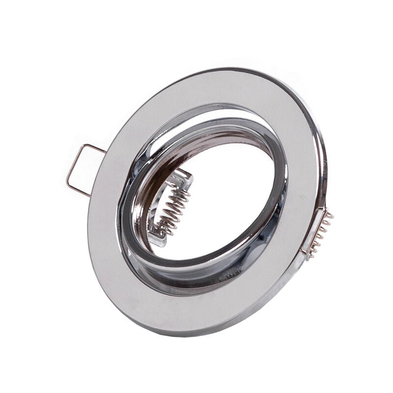 foto del prodotto greenice squillare riflettore downlight circolare inclinabile vepa acciaio 90mm cromato