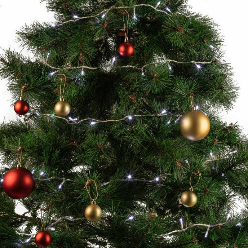 foto del prodotto greenice stringa di luce fata led interno 20m ho xmas 010 ip20 20m cw 