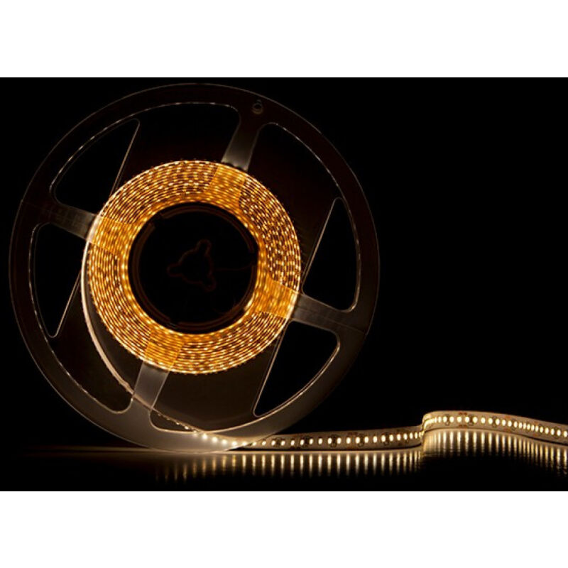 foto del prodotto greenice striscia da 204 led m 105w 2,450lm cri90 6000 k smd3014 24vdc ip20 x5m 50,000h su 3014 204 21w cw bianco freddo