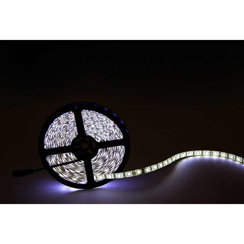 foto del prodotto greenice striscia da 300 led 60w 7.000lm cri85 6000 k smd5050 24vdc ip65 x5m 40.000h ca 5050 60 24 ip65 cw bianco freddo