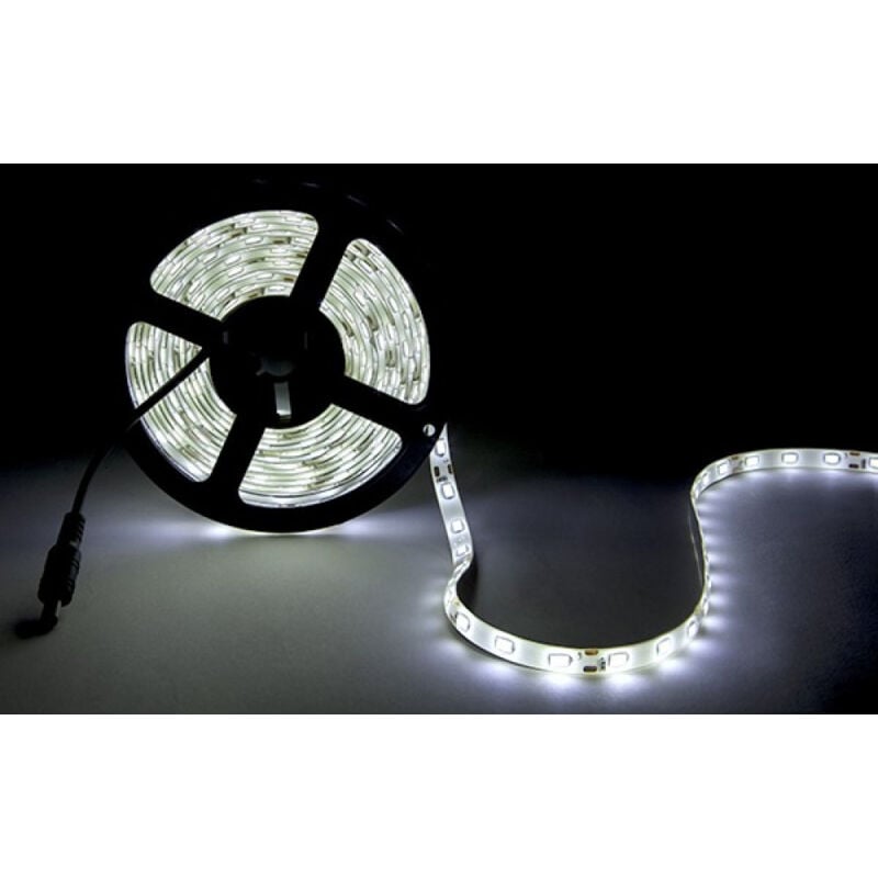 foto del prodotto greenice striscia da 300 led 80w 4.400lm cri85 6000 k smd5630 12vdc x5m 40.000h ca pl219010 cw bianco freddo