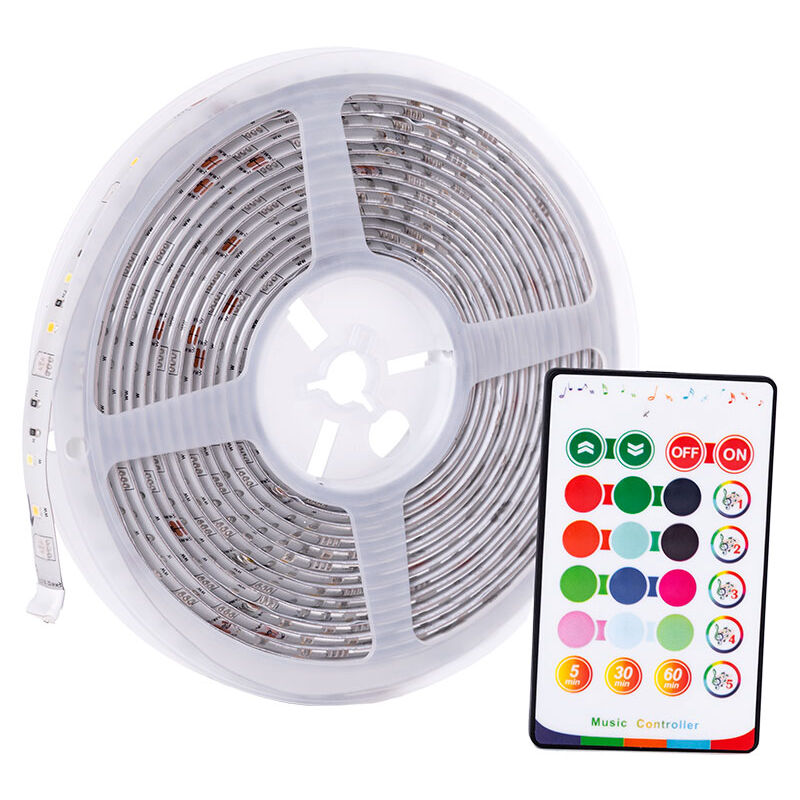 foto del prodotto greenice striscia di 72 led wifi digitali 12vdc rgb cw ww ip65 compatibile con telecomando tuya 40.000h tywpc6 25t5 